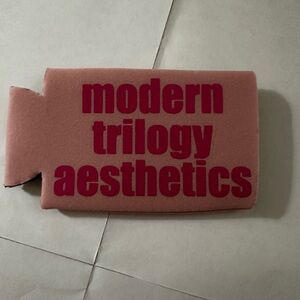 Modern Trilogy Aesthetics Pink Can Koozie